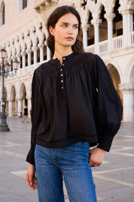 Cordelia Top-Hepburn Black | Oliphant Design