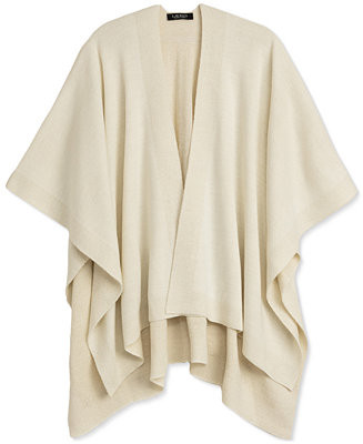 Lauren Ralph Lauren Ruana with Shine Border - Macy's | Macy's