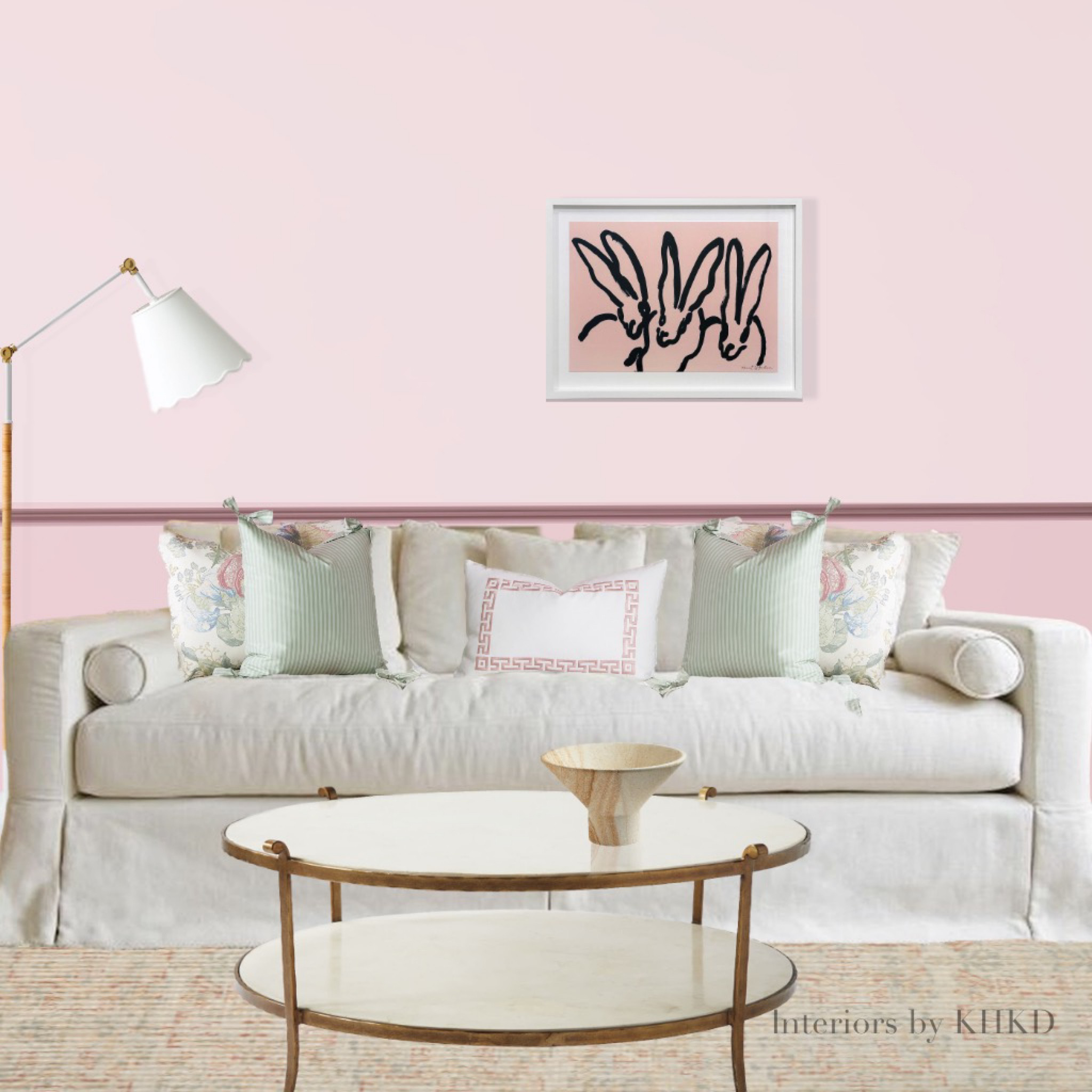 Pastels are back in a big way. We love to use tone-on-tone hues to create a quiet, soothing interior with depth and dimension. For this sofa vignette we designed, a white slipcover sofa sets the tone for the space with comfy, relaxing and elegant vibes. Then, we spice up the white sofa with floral, striped and geek-key trimmed pillows to make it a statement piece. Now it is such a perfect spot for everyone to wind down and curdle up. #livingroom #sofastyling 

#LTKhome #LTKsalealert #LTKFind