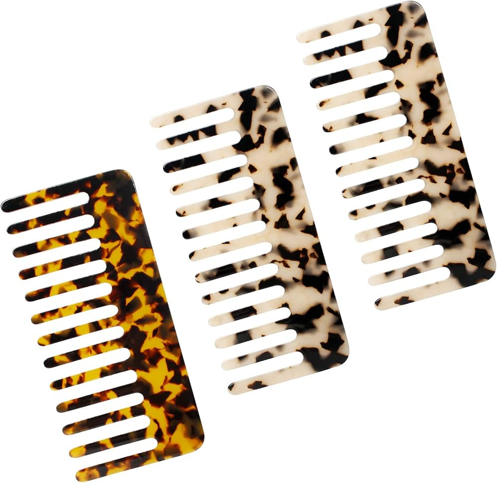 3 PCS Large Hair Detangling Comb, Wide Tooth Comb Detangling Styling Comb No Handle Detangler Com... | Amazon (CA)