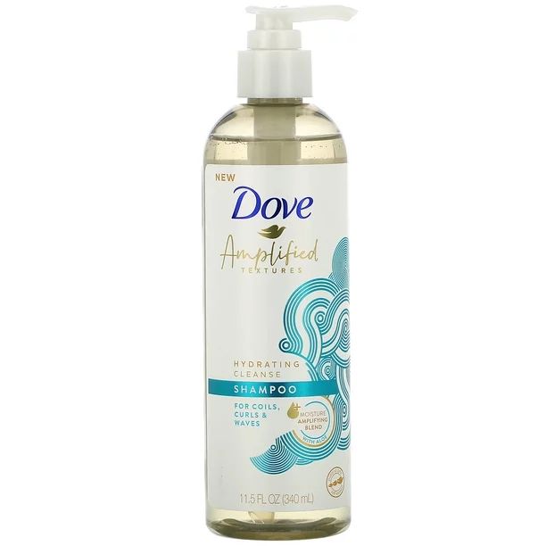 Dove, Amplified Textures, Hydrating Cleanse Shampoo, 11.5 fl oz (340 ml) | Walmart (US)