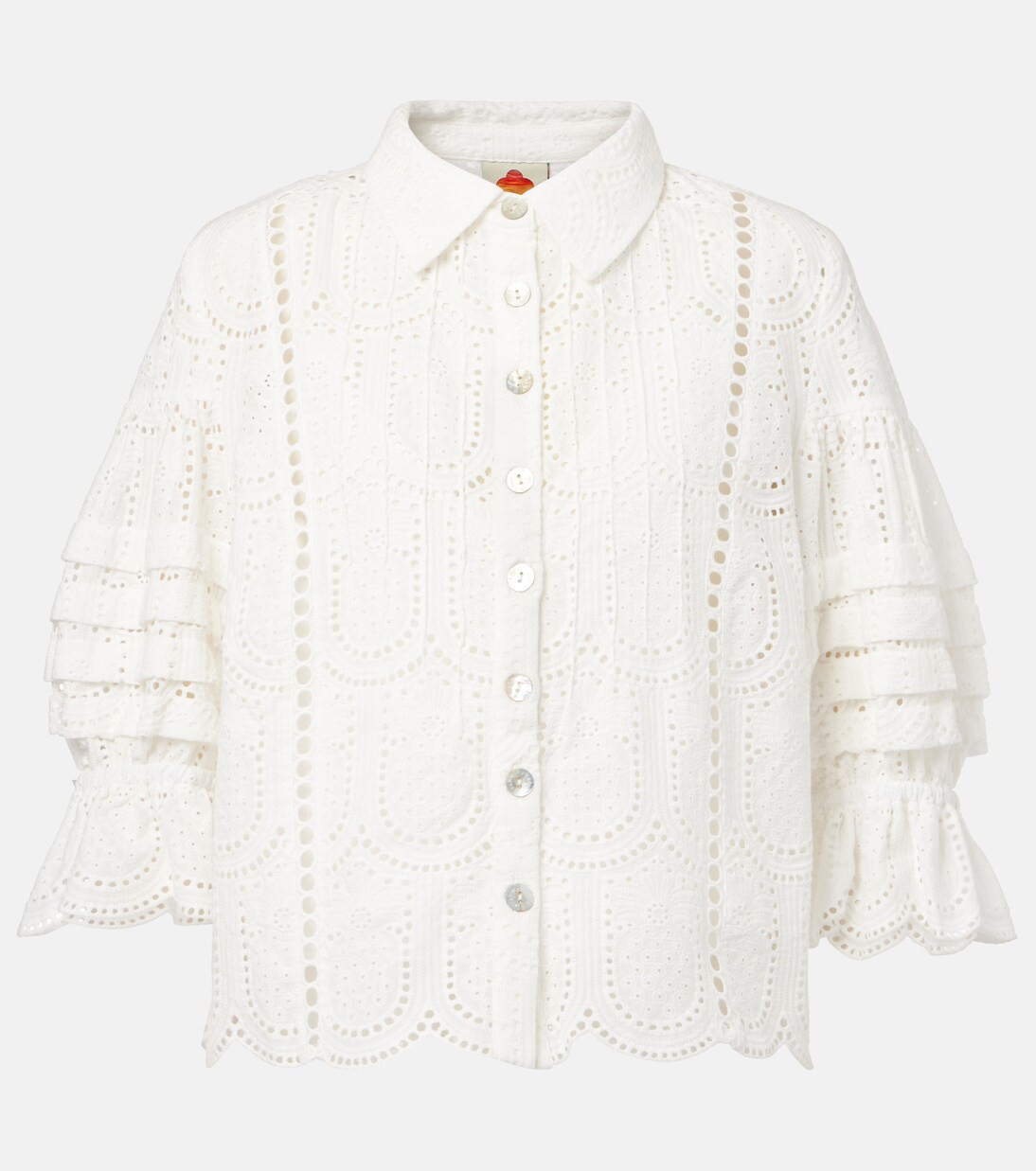 Embroidered cotton shirt | Mytheresa (US/CA)