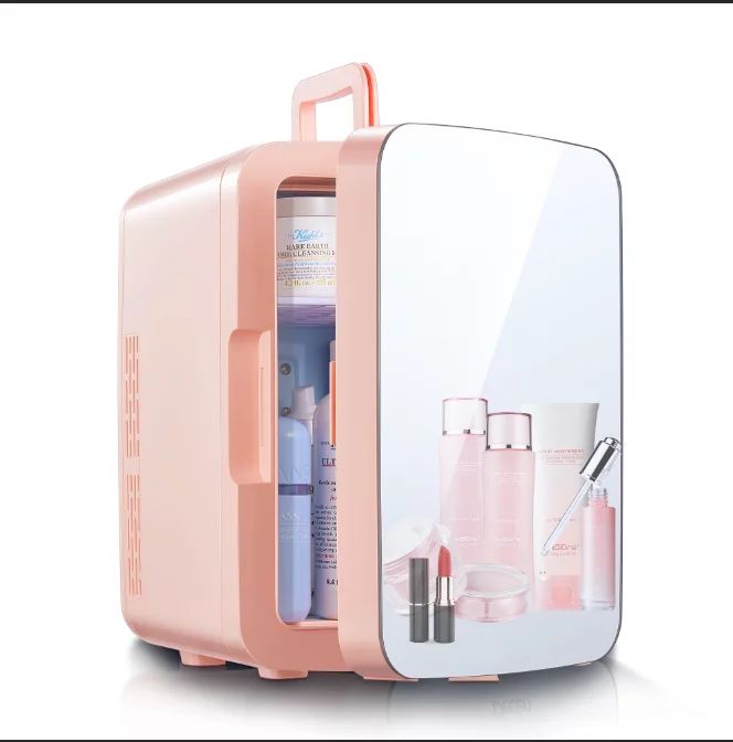 DECEN Skincare Mini Fridge for Bedroom - 10 Liter Mirror Design Beauty Fridge with AC/DC Power - ... | Walmart (US)