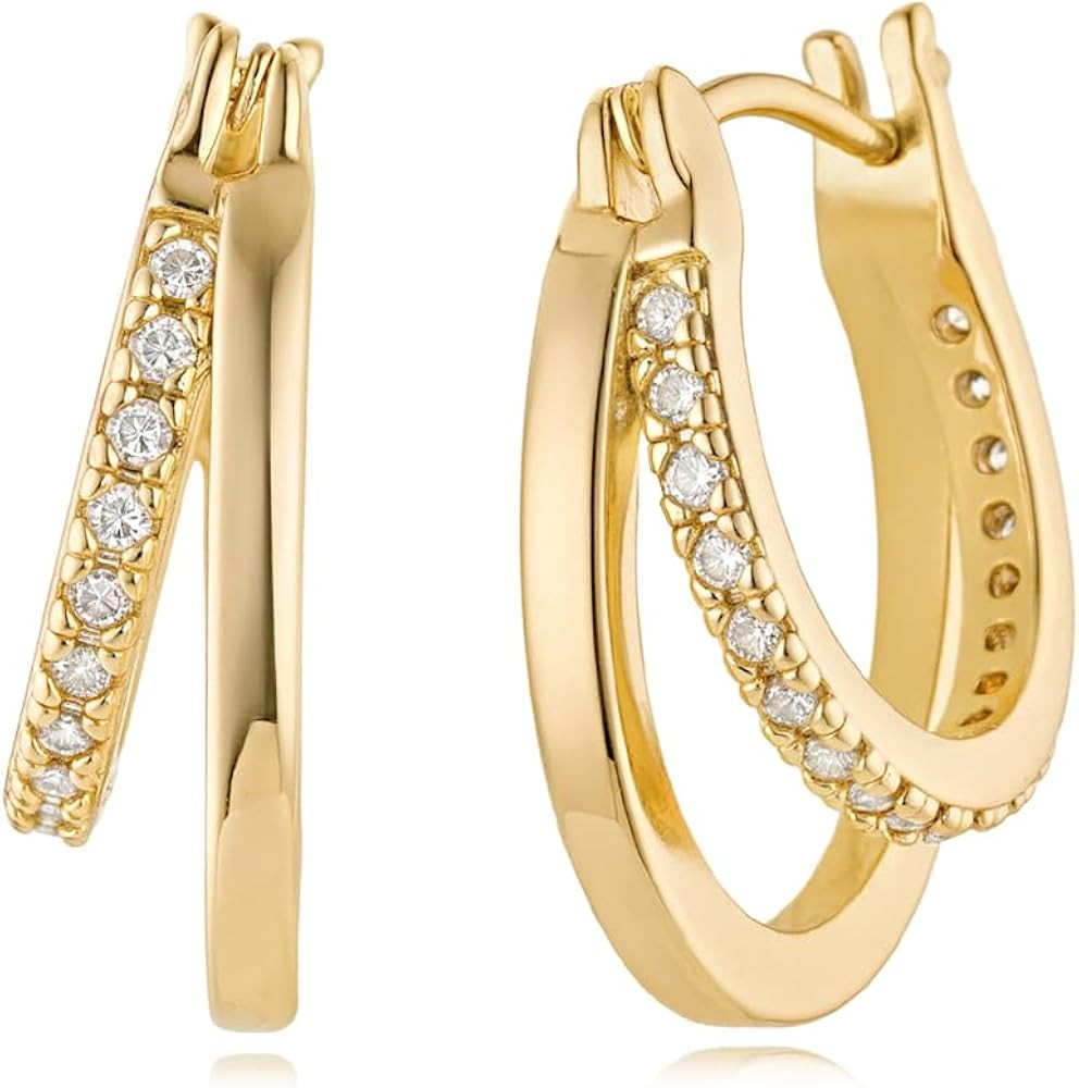 MYEARS Women Hoop Earrings Gold 14K Simple Hypoallergenic Everyday Jewelry | Amazon (US)