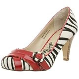 Naughty Monkey Women's Cross Size Pump,Zebra,8.5 M | Amazon (US)