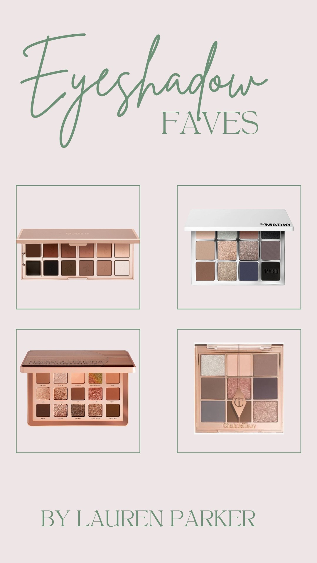 Eyeshadow faves 🫶🏼✨

#LTKBeauty