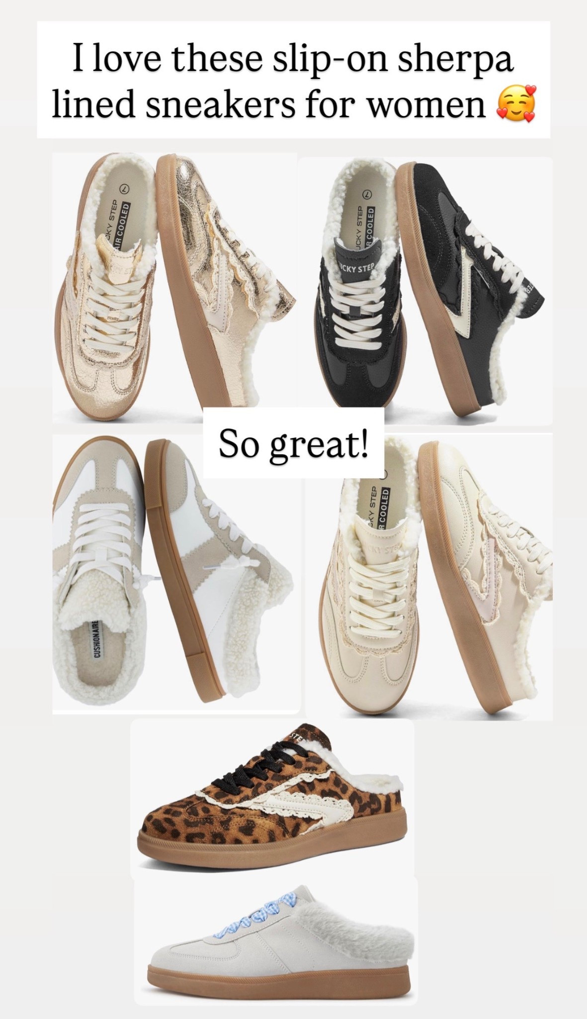 Cute slip on Sherpa sneakers

#LTKootd