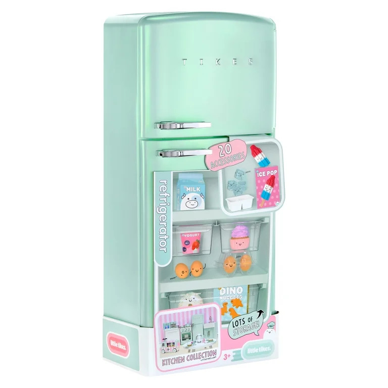 Little Tikes Sweet Spaces Kitchen Refrigerator \u2013 Sea Foam, Play Kitchen, Ages 3+ | Walmart (US)