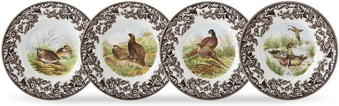 Spode Woodland Canape Plates 6.5” | Set of 4 Mini Appetizer Plates with Assorted Bird Motifs | ... | Amazon (US)