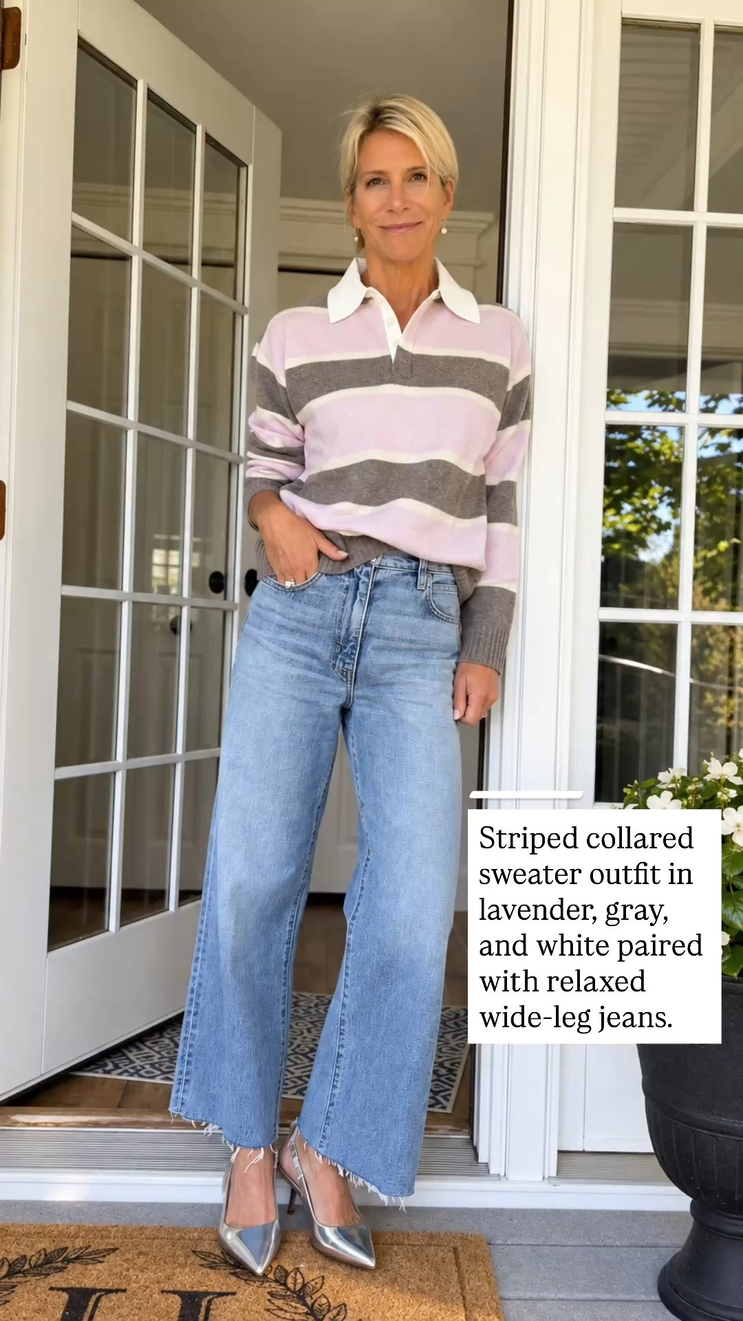 This striped collared sweater is such a pretty way to add color to your everyday denim!

👩‍💻 LTK PRO TIPS
❤️ Heart = Support my posts ;-)
🔖 Save = Get sale & restock alerts for the things you love!
📋 Lists = Keep favorites organized (List ideas: Christmas, Birthdays, and Vacations!)
📲 Share = Send lists and products to a friend (or your daughters like me).
💬 Comment = Ask me anything, and I'll answer. ;-)