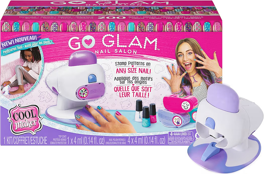 Cool Maker, GO Glam Nail Stamper Deluxe Salon with Dryer for Manicures and Pedicures with 3 Bonus... | Amazon (US)