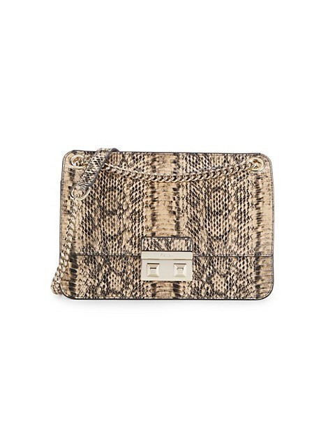 Bella Crossover Croc-Embossed Shoulder Bag | Saks Fifth Avenue OFF 5TH