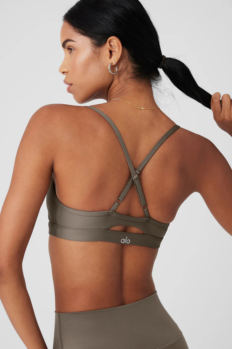 Airlift Intrigue Bra - Espresso | Alo Yoga
