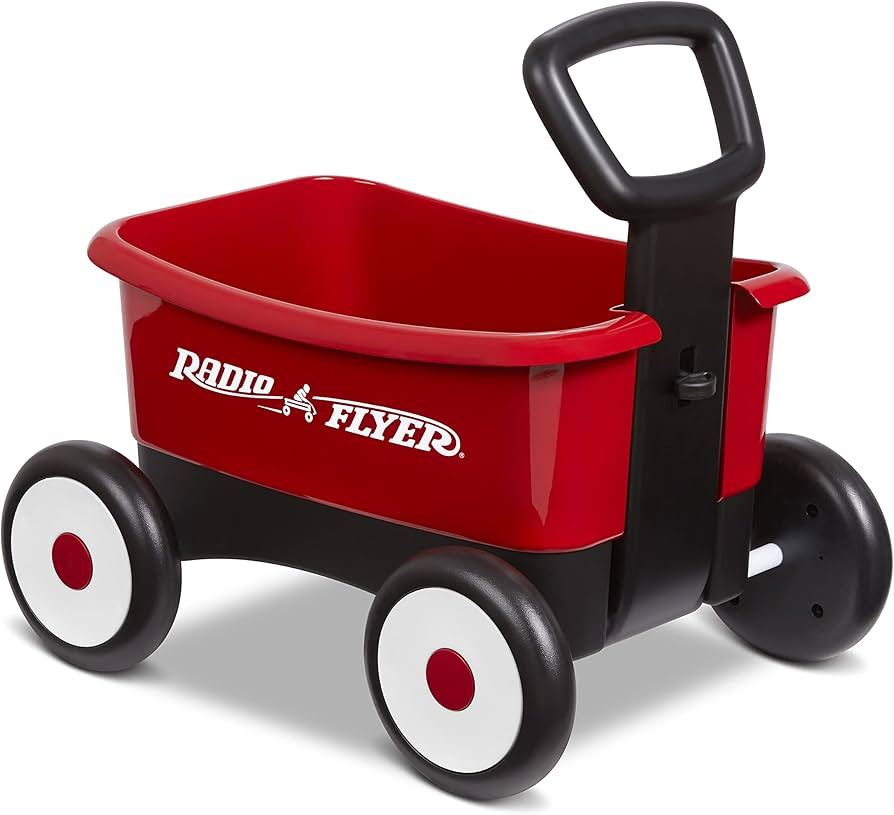 Radio Flyer Push & Pull Walker Wagon, 2-in-1 Wagon, Ages 1-4, Red Walker Toy | Amazon (US)