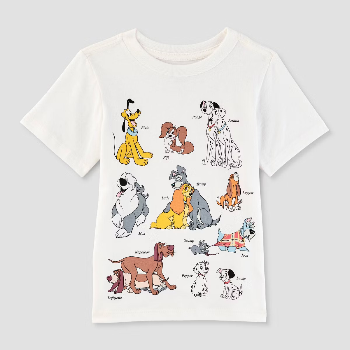Toddler Disney Dogs T-Shirt - White | Target