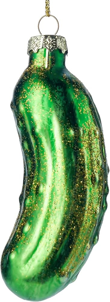 Joiedomi Christmas Pickle Glass Ornament, Xmas Glass Blown Food Ornament Presents for Christmas T... | Amazon (US)