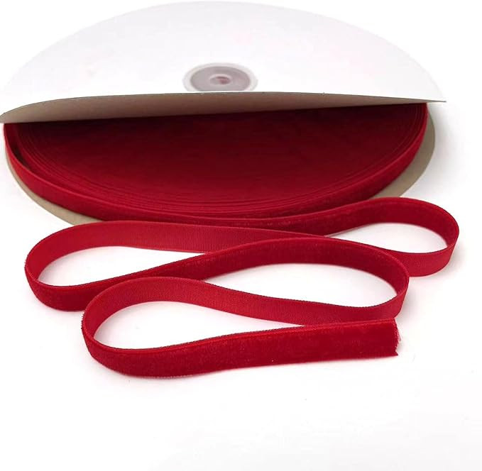 30 Yards × 3/8 Inch Red Ribbon Velvet Ribbon, Satin Ribbon Roll for Wedding, Gift Wrapping, Hair... | Amazon (CA)