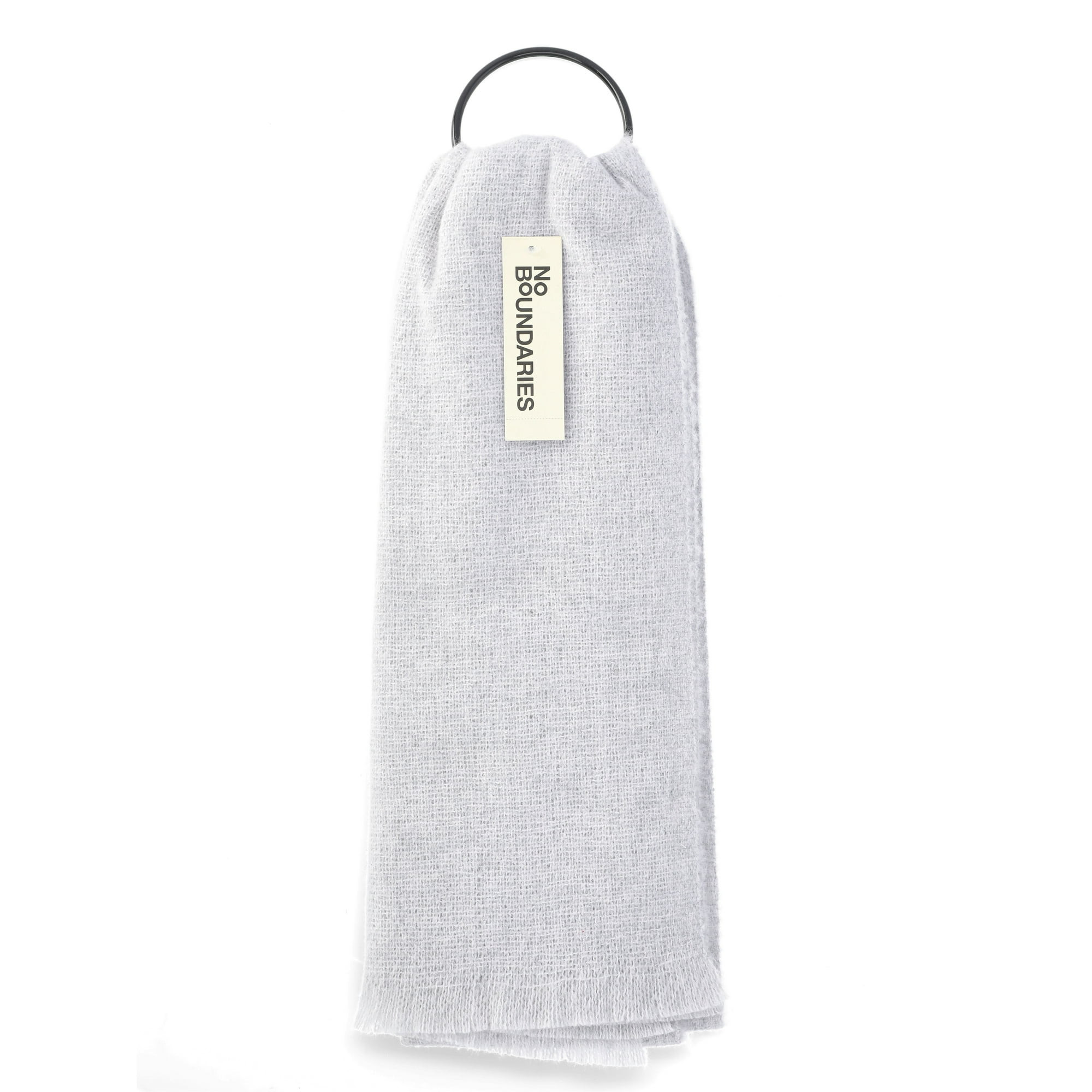 No Boundaries Women's Coordinating Blanket Scarf, One Size, Light Grey Heather | Walmart (US)