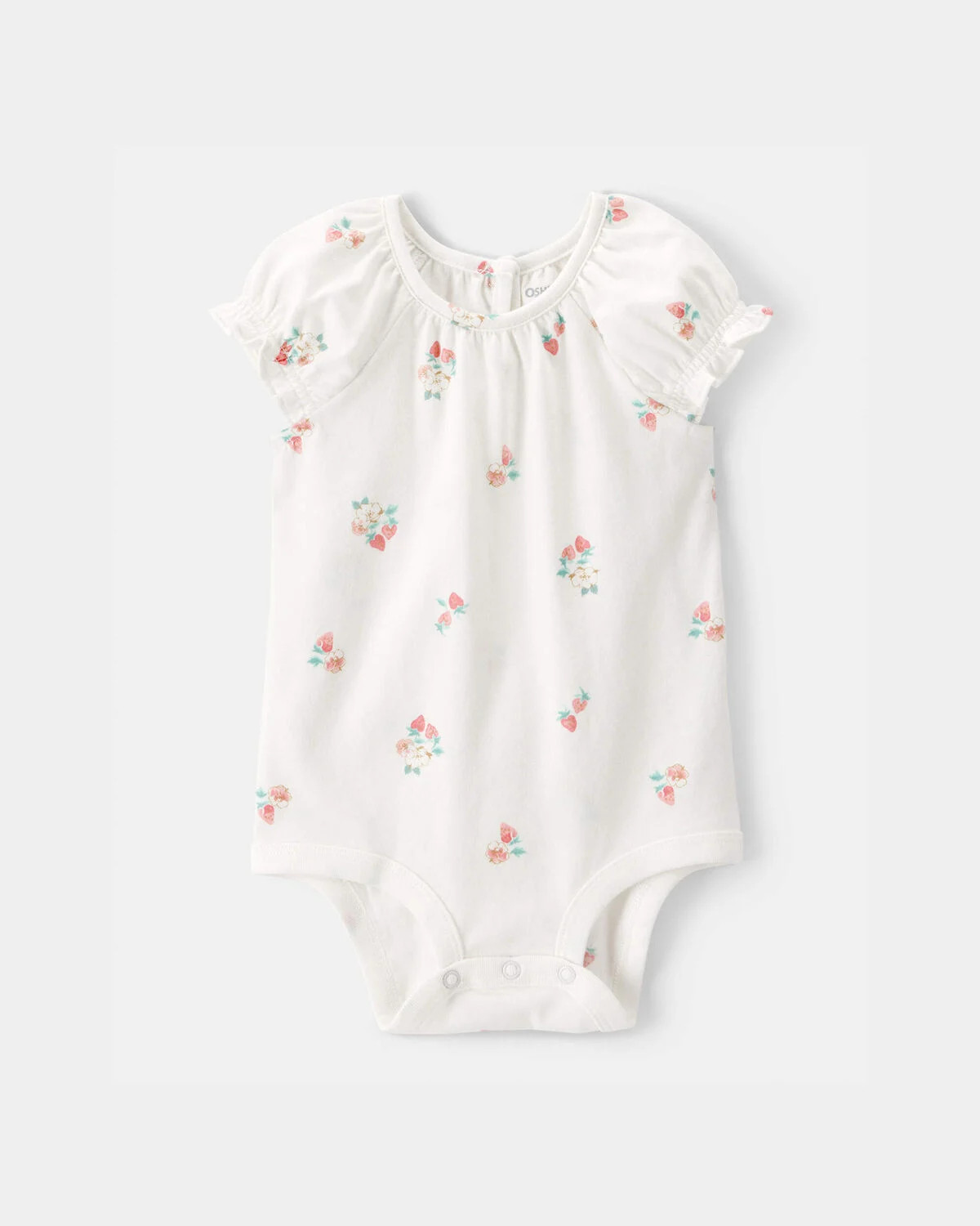 Baby Girl Strawberry Bodysuit - White - OshKosh B'gosh | Carter's | Carter's Inc