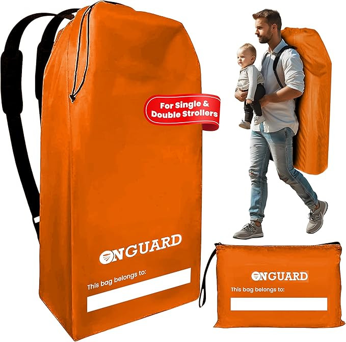 ONGUARD Waterproof Single and Double Stroller Bag for Airplane - Travel Stroller Cover - Airplane... | Amazon (US)