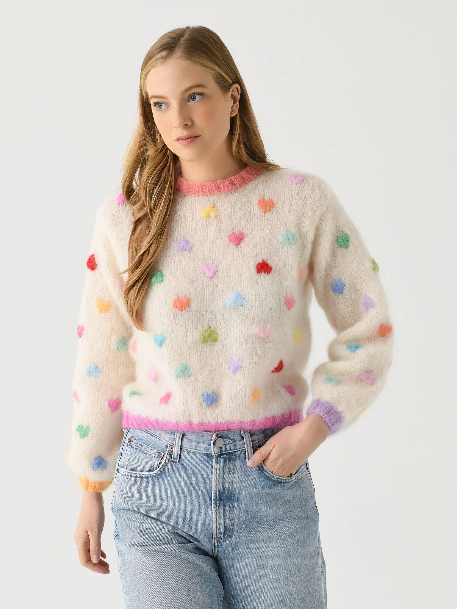 ROSE CARMINE
                      
                     Women's Mon Amour Sweater | Saint Bernard