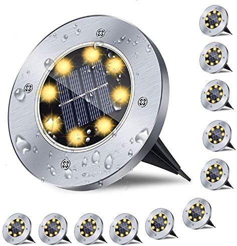Rayolon Solar Ground Lights, Waterproof Solar Garden Lights, Upgraded Outdoor Garden Waterproof Brig | Amazon (US)