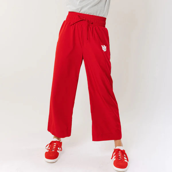 Utah Audrey Wide Leg Pants, Crimson | Albion Fit
