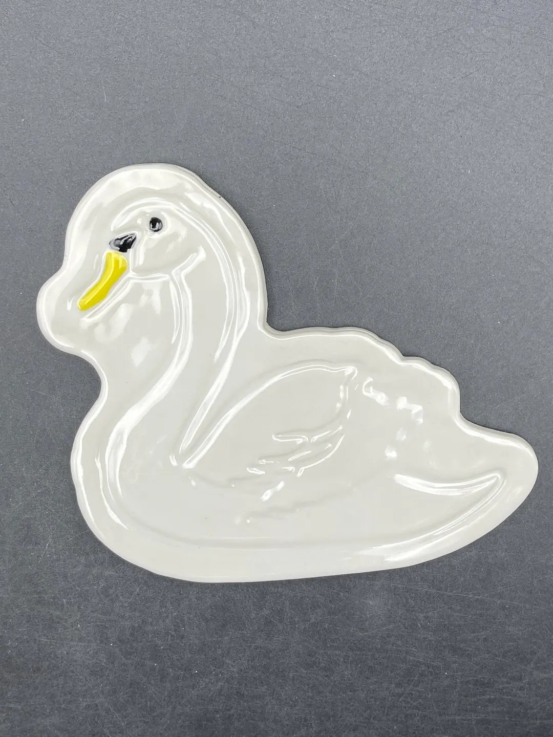 Ceramic mosaic swan tile. Handmade white swan  tile by Fabulousfungi. S 1 | Etsy (US)