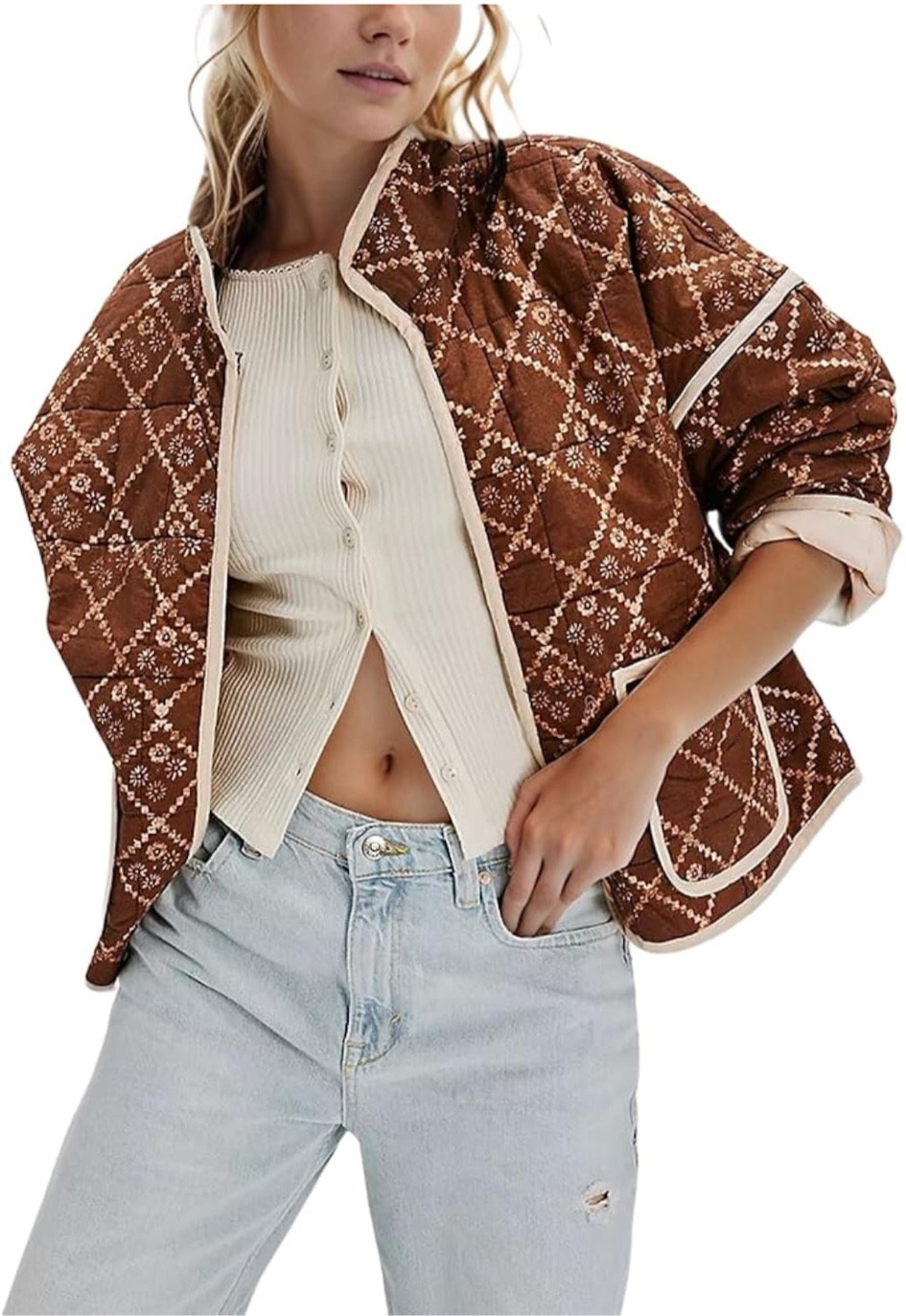 Trendy fall western quilted jacket 

#LTKFindsUnder100 #LTKStyleTip #LTKSeasonal
