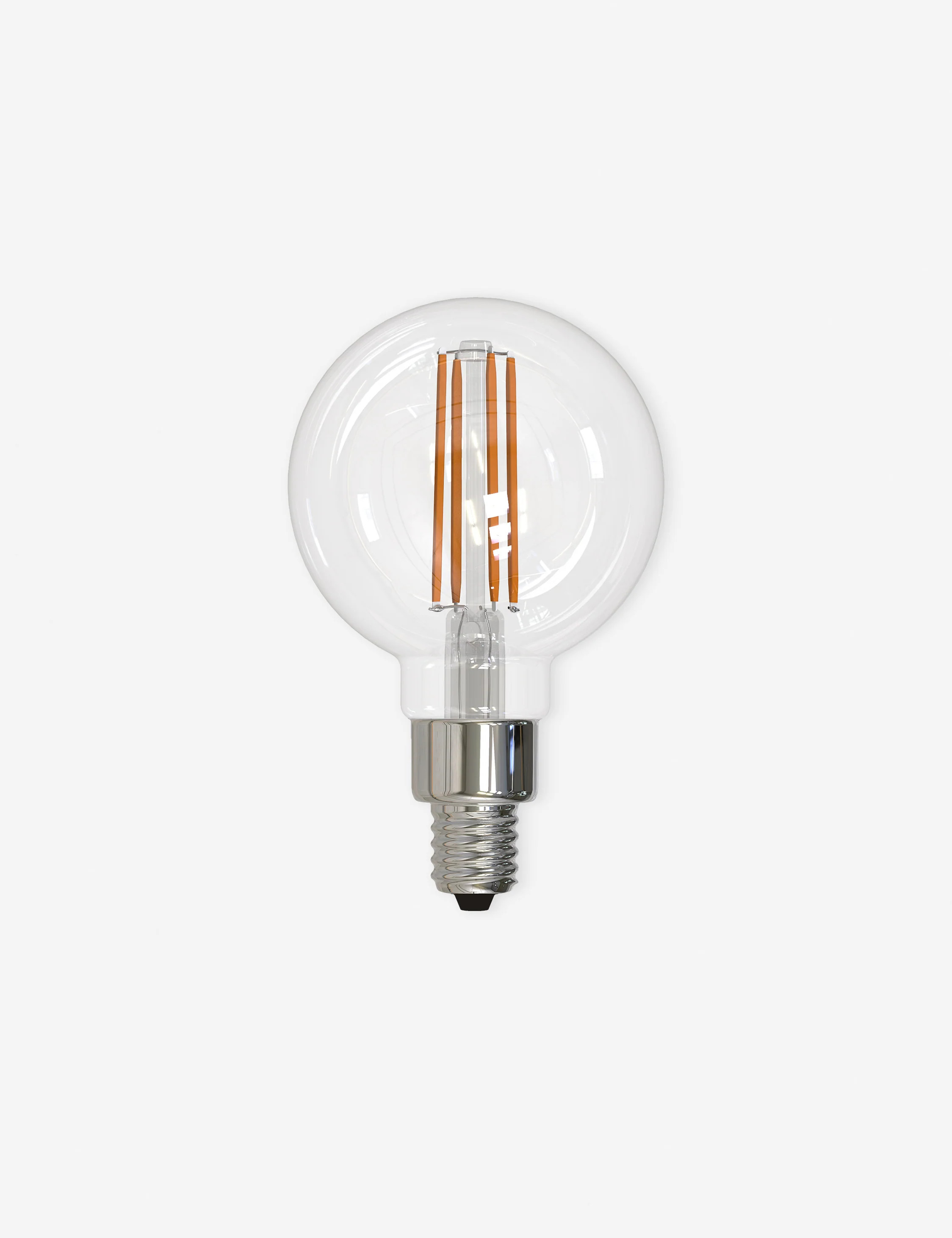 G16 LED Filament Bulb (Set of 4), Clear Glass, E12 | Lulu and Georgia 