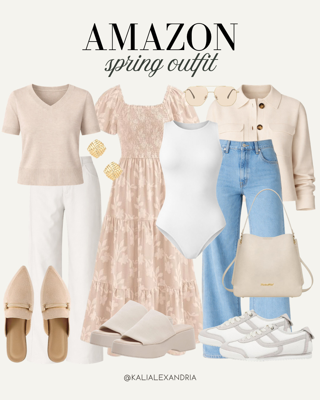 Soft, neutral spring outfits you’ll wear on repeat 🌸 From a breezy dress to classic denim + lightweight knits, these Amazon finds are perfect for brunch, work, or everyday wear. Easy, feminine, and versatile!

// Amazon, Amazon Finds, Amazon Womens Fashion, Amazon Womens Outfit, Amazon Spring, Amazon Spring Fashion, Amazon Spring Outfits, Amazon Outfit Inspo, Amazon Casual Outfit, Amazon Accessories 

 #LTKgrwm #LTKootd #LTKstorytime