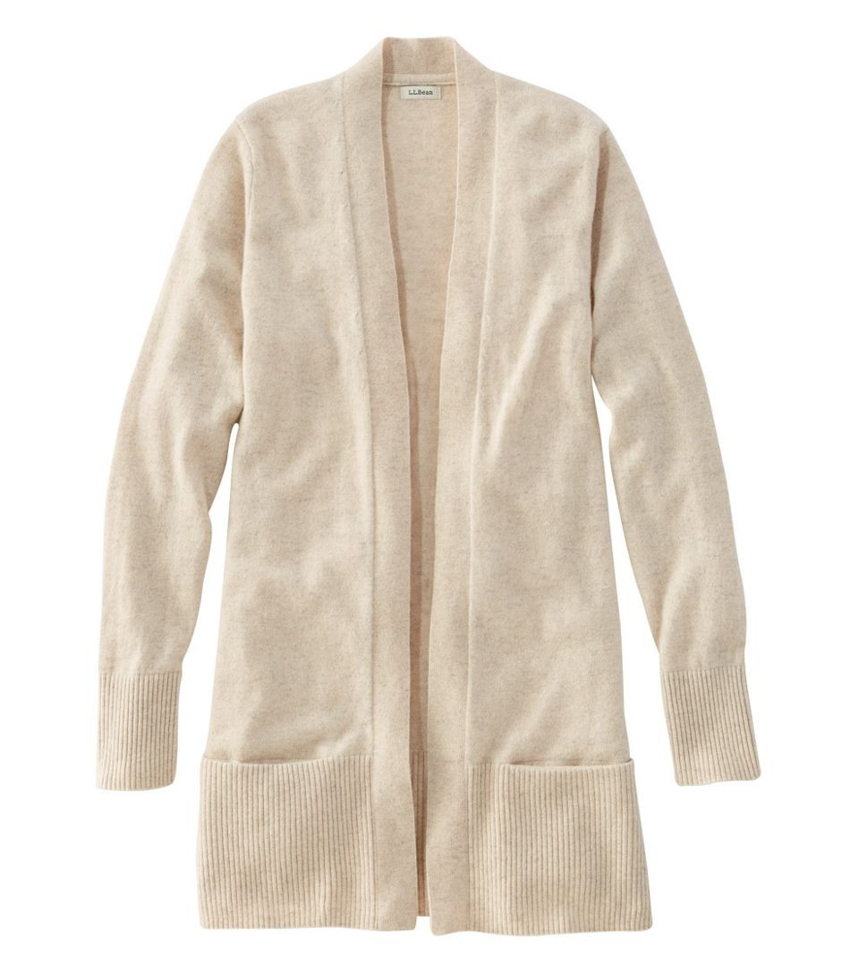 Women's Classic Cashmere Open Cardigan with Pocket | L.L. Bean