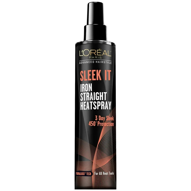 L'Oreal Paris Advanced Hairstyle SLEEK IT Iron Straight Heat Spray, Anti-Frizz, 5.7 fl oz | Walmart (US)