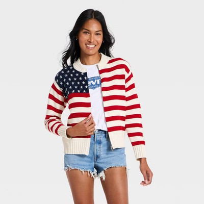 Women Americana Full Zip Cardigan - Universal Thread Cream M | eBay | eBay US