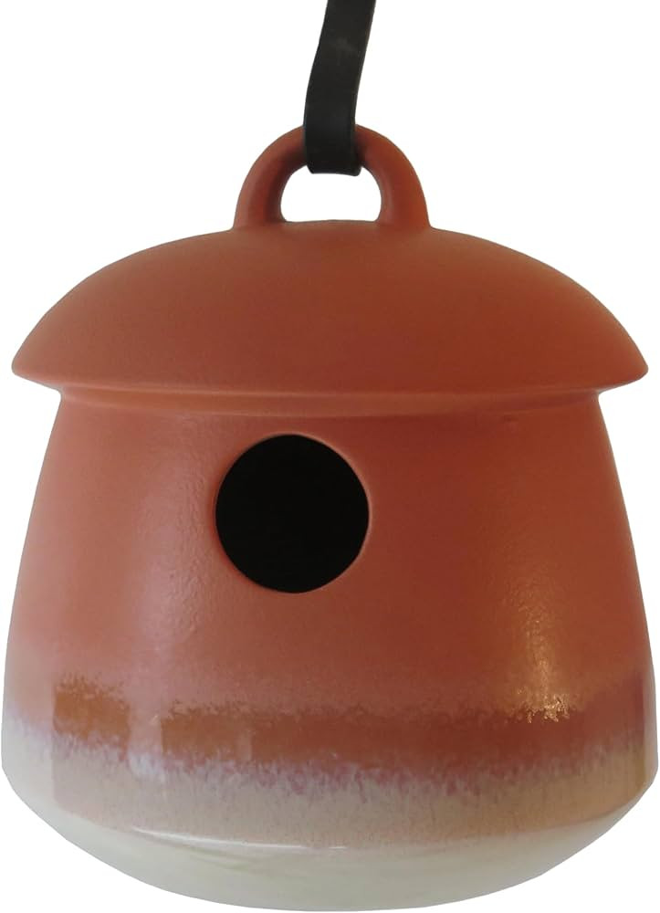 Byer of Maine Return Bird Home, Hanging Bird House, Soft Red, 7 D x 7 H inches | Amazon (US)