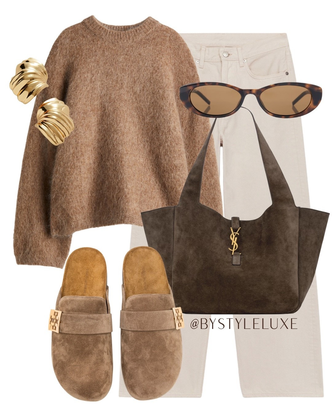 H&M KNITWEAR - one of my fave mohair jumpers from H&M in classic camel brown, styled here with off white jeans 

#jeans #autumnoutfit #jumper 

#LTKuk #LTKautumn #LTKshoes