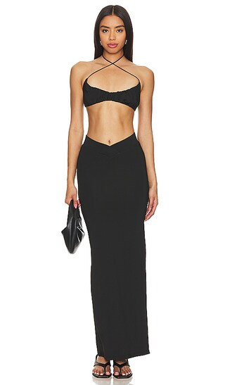 Raquel Skirt Set in Black | Revolve Clothing (Global)