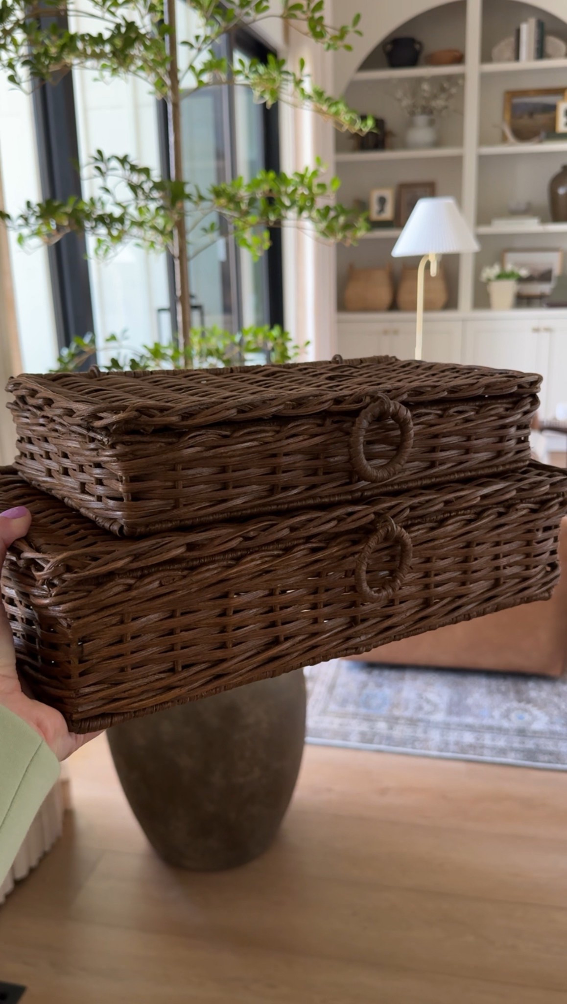 These decorative wicker boxes are just too good!! I love the quality and the tone is the perfect shade of brown. 

#LTKStyleTip #LTKHome
