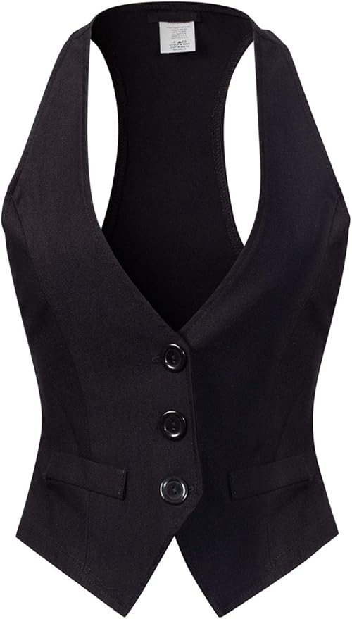 Design by Olivia Women's Dressy Casual Versatile Racerback Vest Tuxedo Suit Waistcoat | Amazon (CA)