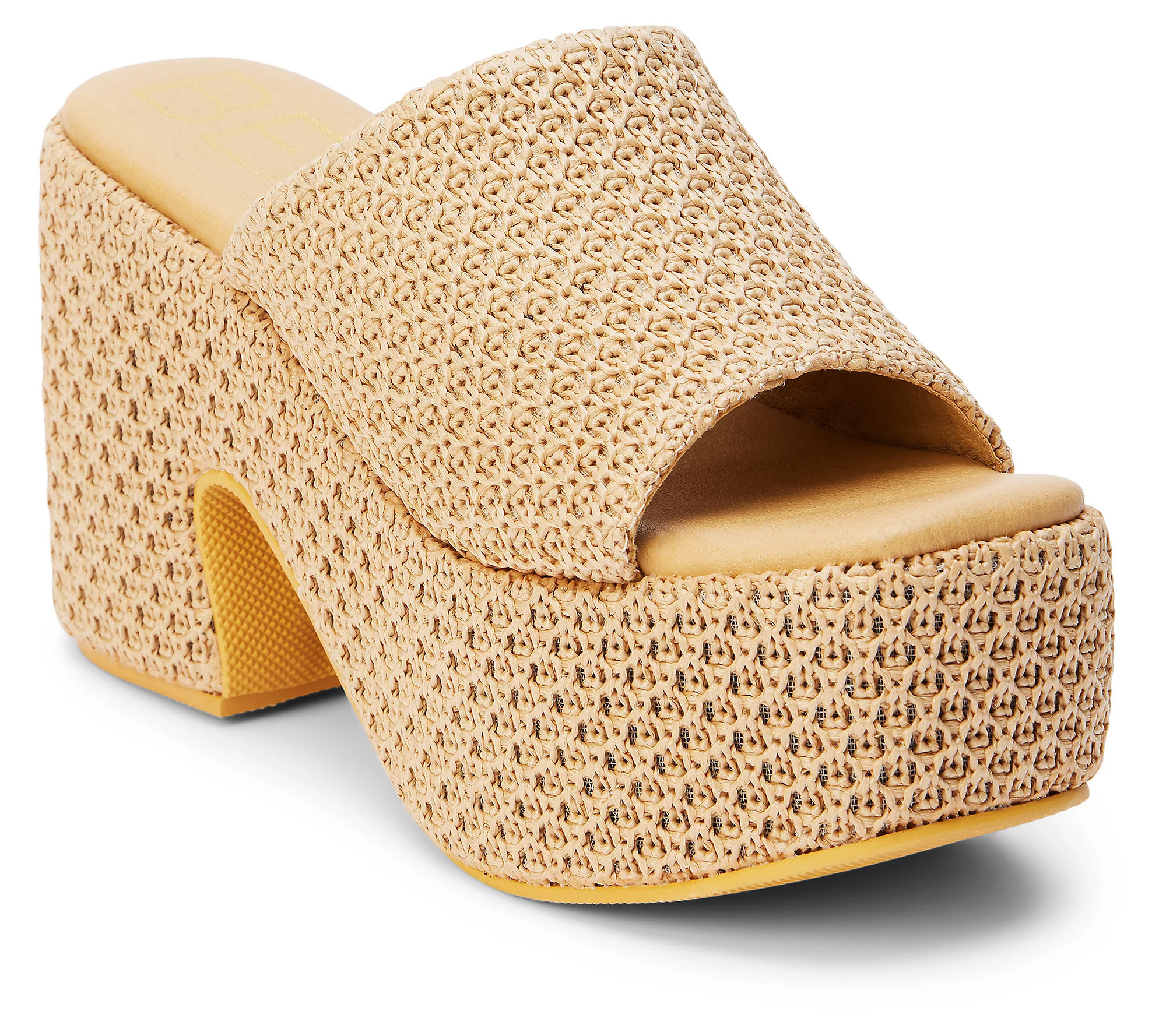 Beach by Matisse Chunky Raffia Platform Sandal- Como | QVC