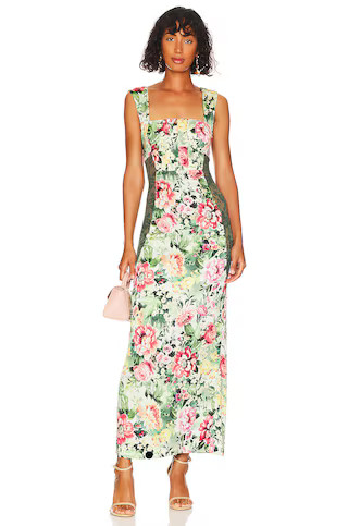 LPA Diana Maxi Dress in Green Rosa Floral from Revolve.com | Revolve Clothing (Global)