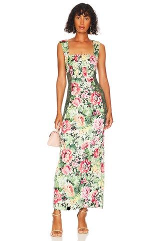 LPA Diana Maxi Dress in Green Rosa Floral from Revolve.com | Revolve Clothing (Global)