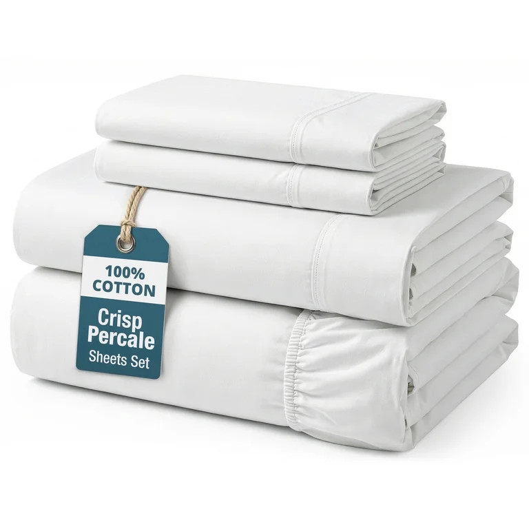 Visit the Casa Platino Store(4.4)|5,948 Casa Platino 100 Cotton Sheets Set - 4 Piece Long Staple ... | Walmart (US)