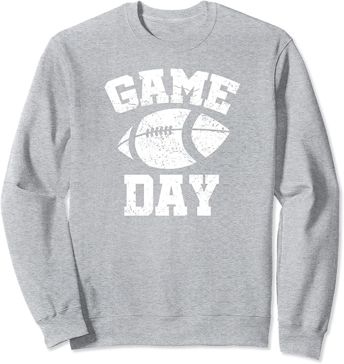 Distressed Football Game Day At College Or School Sweatshirt | Amazon (US)