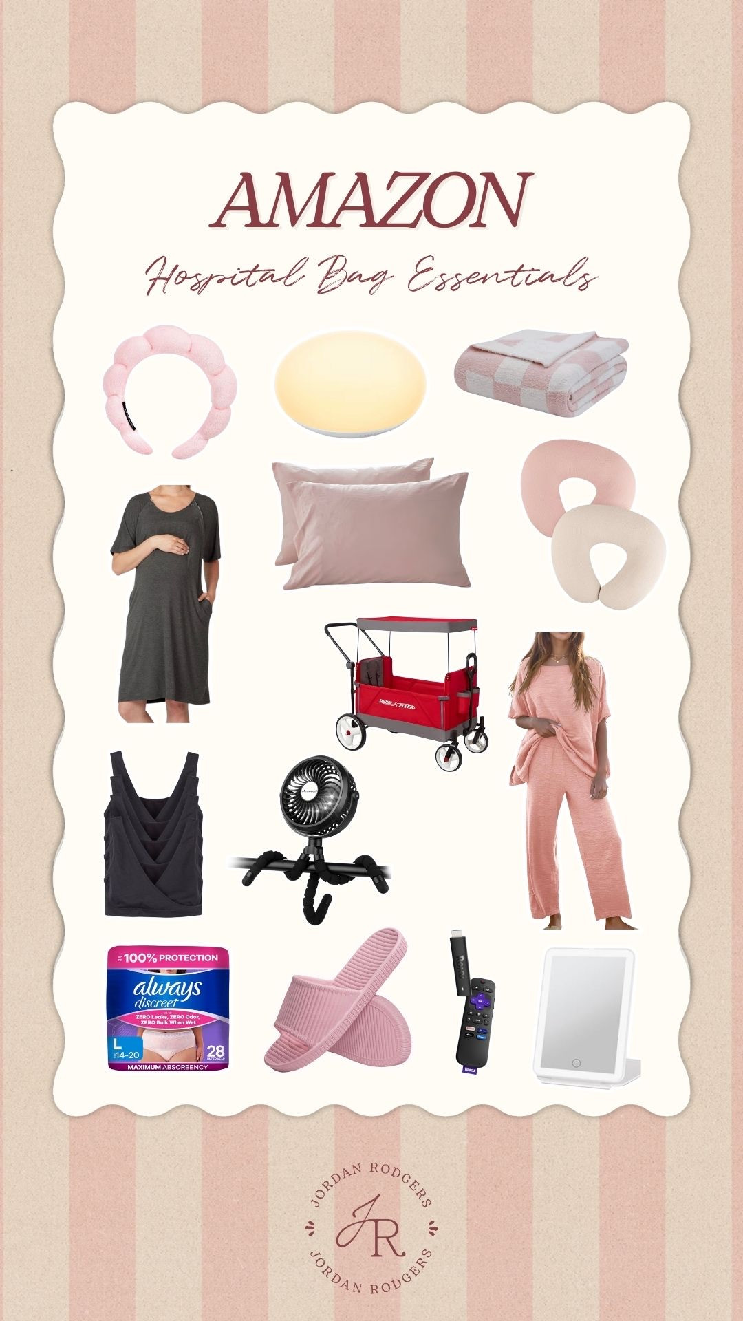 What to bring to the hospital ✨ A simple must-have checklist for labor & delivery—comfy outfits, baby essentials, toiletries, chargers, and a few comfort items to make your stay easier. Save this for when it’s time to pack your hospital bag 🤍 

 #LTKmomlife #LTKBaby #LTKBump