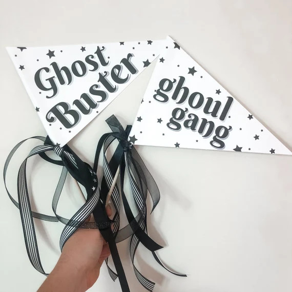 Read the full title
    Ghost Buster Halloween Pennant Flag | Etsy (US)