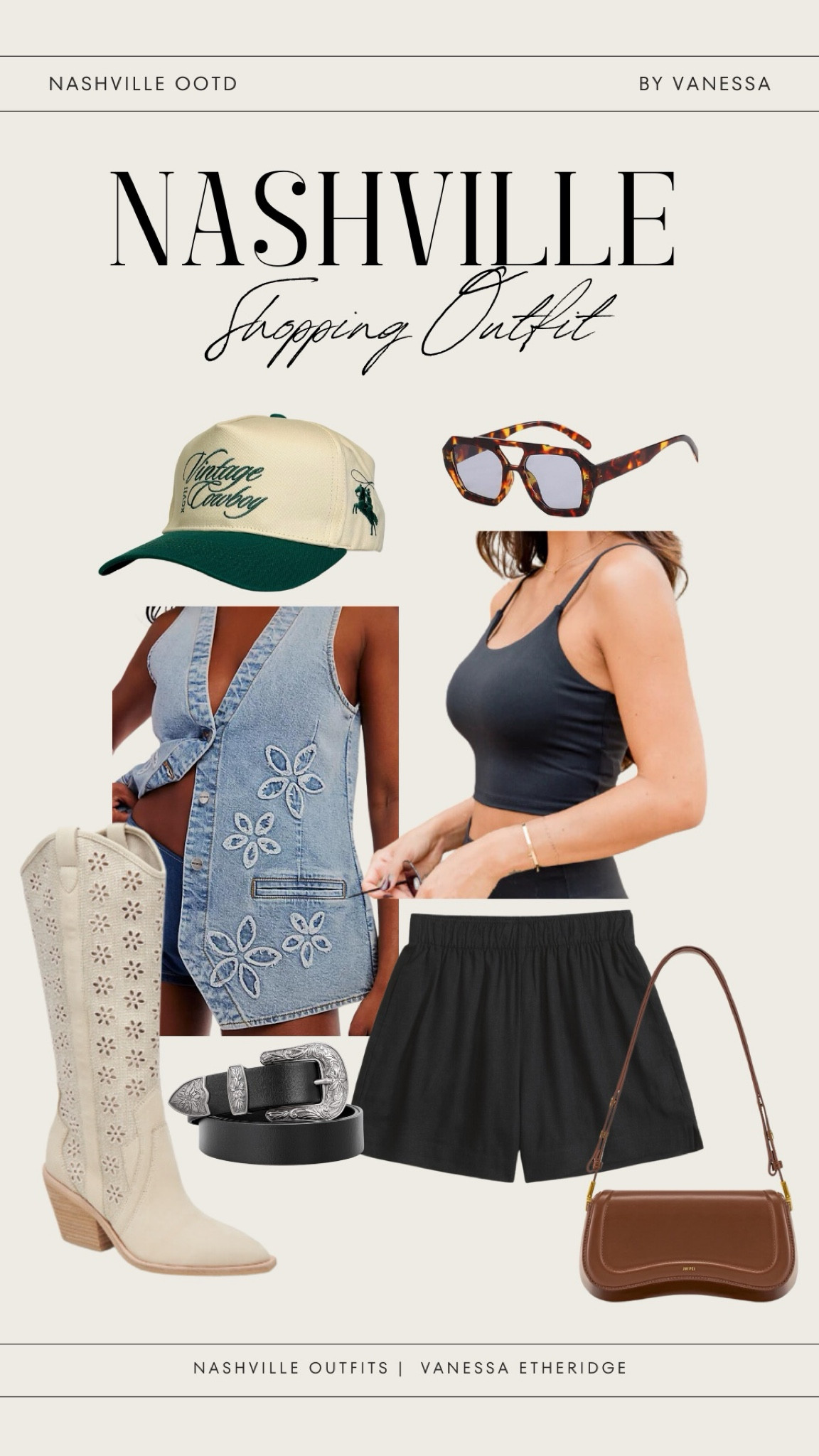 Nashville shopping outfit 🛍️

Summer outfit inspo. Nashville outfit inspo. Amazon accessories. Free people outfit. Dolce Vita boots.

#LTKStyleTip #LTKSeasonal #LTKMidsize