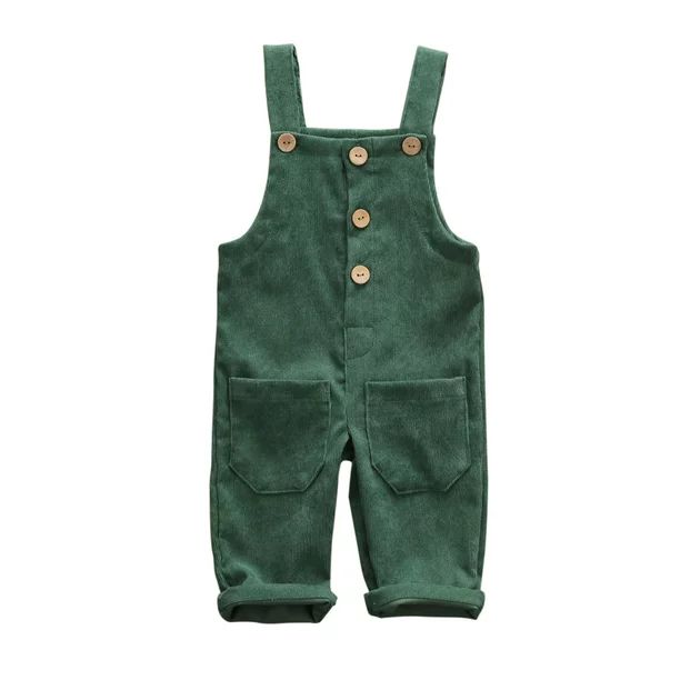 Boys Rompers One-Pieces Suspender Trousers Casual Corduroy Baby Bib Pants 0-5T - Walmart.com | Walmart (US)