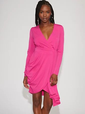 pink draped sheath dress - gabrielle union collection | New York & Company