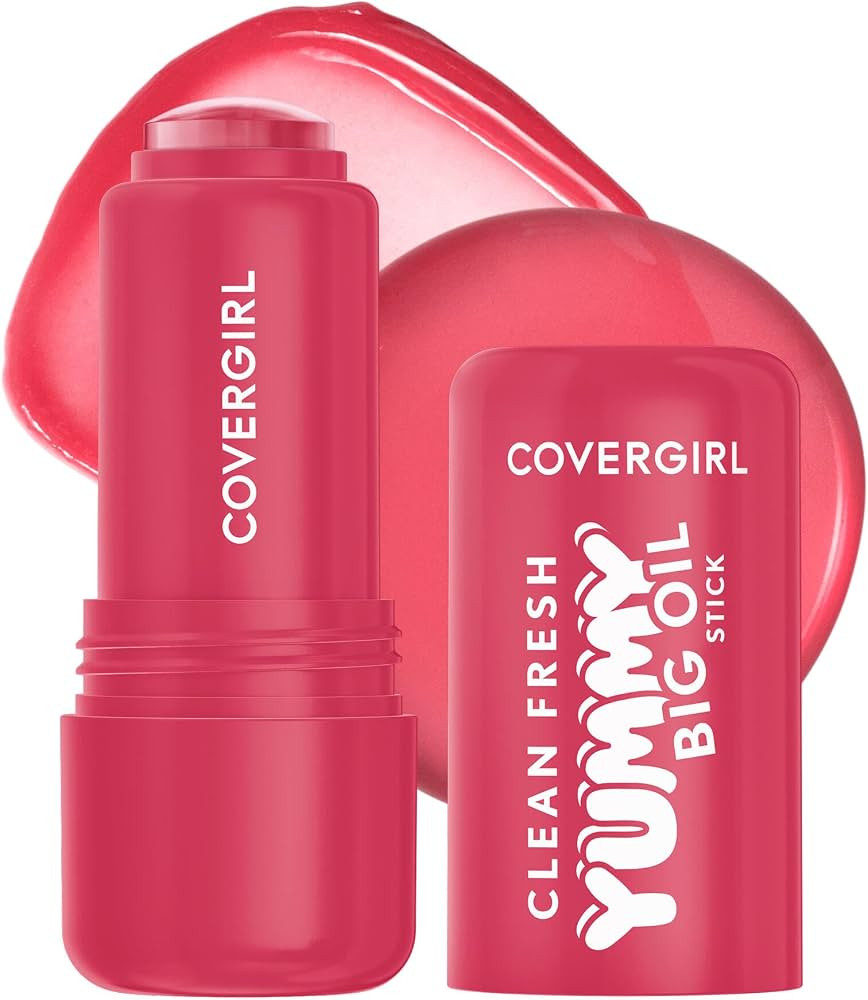 COVERGIRL Clean Fresh Yummy Big Oil Stick, Flavored Lip Oil, Dewy Finish, Non-Greasy - 160 Honey,... | Amazon (US)